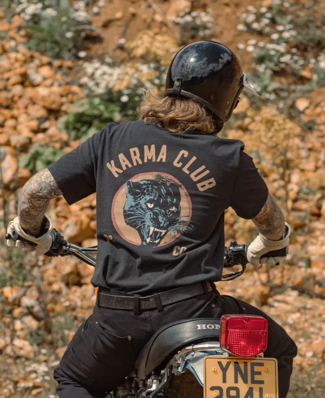 Karma Club 2.0 T-Shirt - Heavy Washed Black sold by P & Co