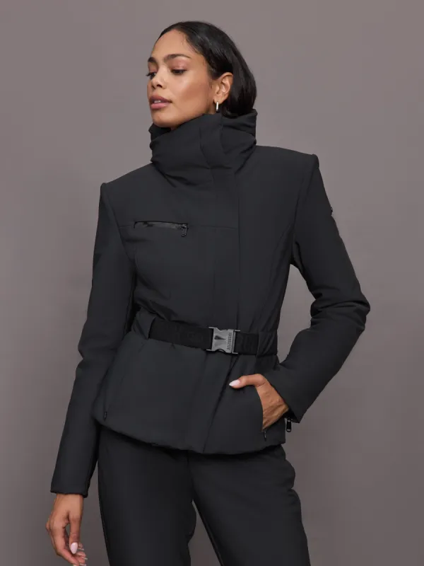 Elegant Ski Jacket - Black sold by Carbon38