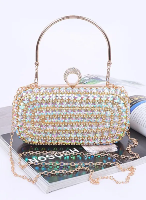 Crystal Iconic Box Clutch sold by Rebdolls