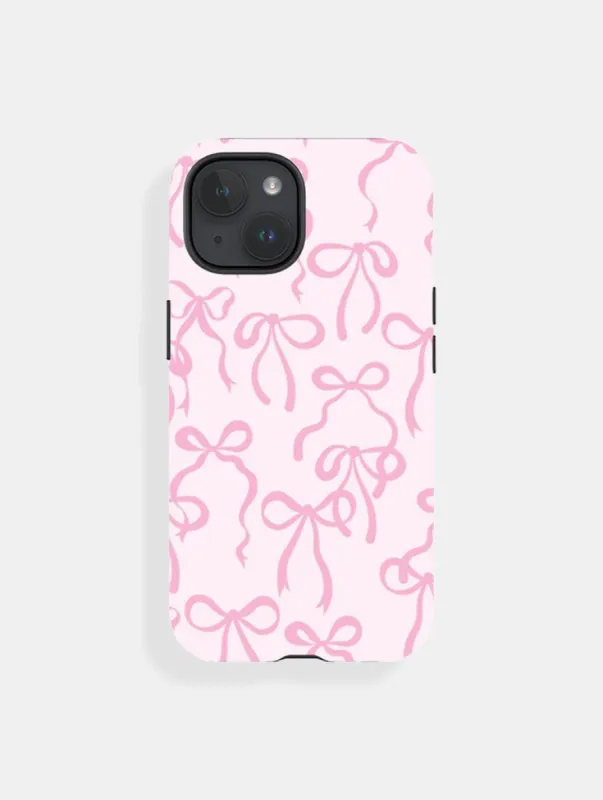 Pink Bows Ultra Protective iPhone Case sold by Skinnydip London
