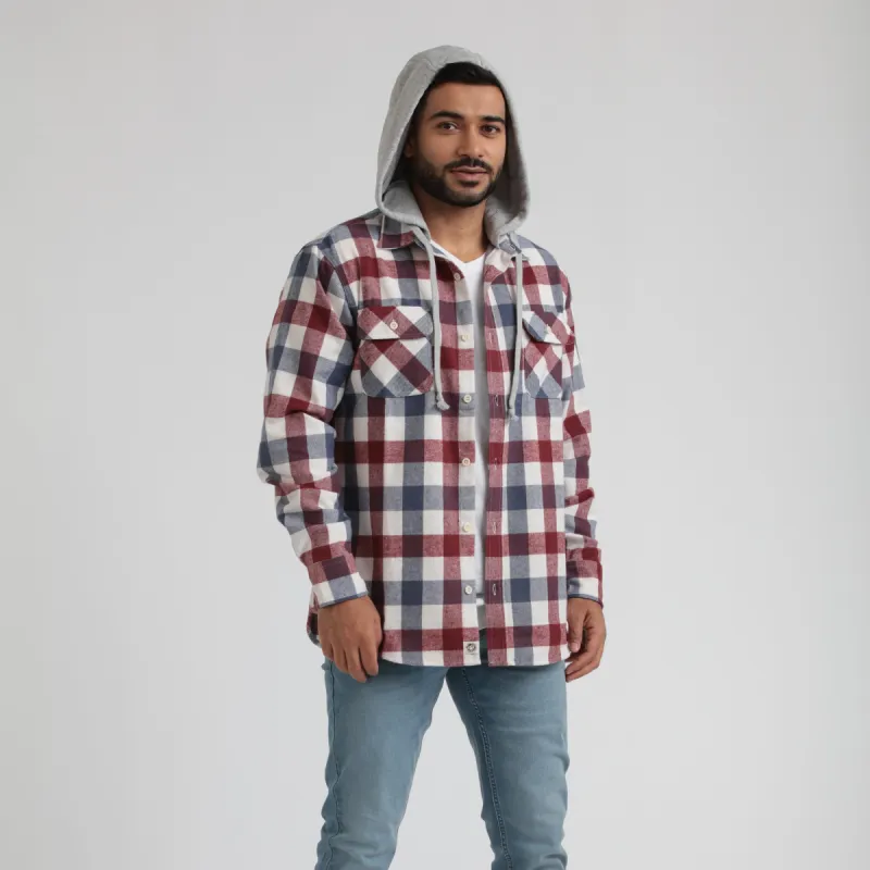 Heavy Twill Plaid Jacket sold by Free Planet