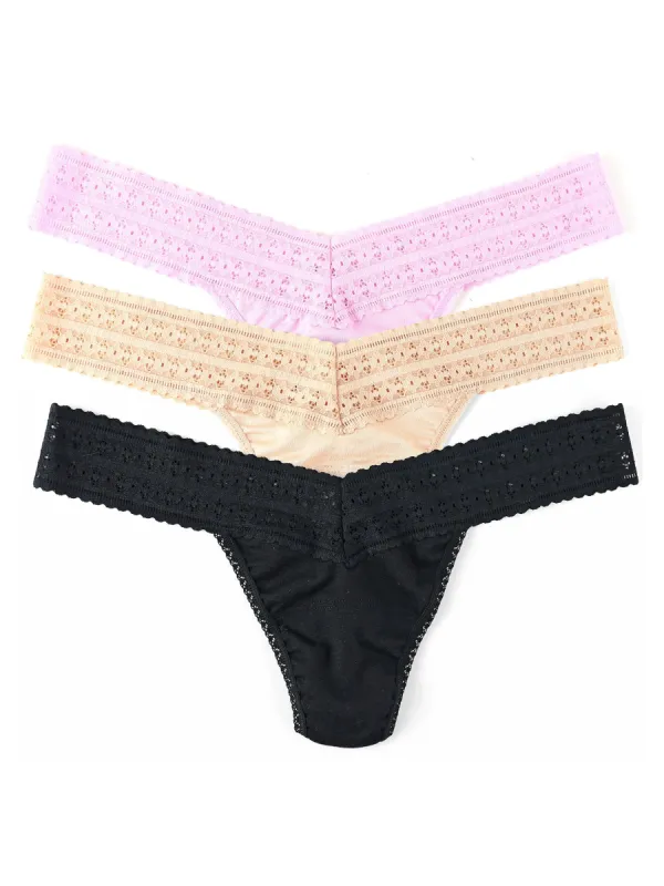 DreamEase® Low Rise Thong 3 Pack sold by Hanky Panky