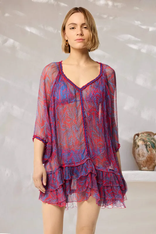 Poncho Nava - Pink Pop Tiger sold by Poupette St Barth