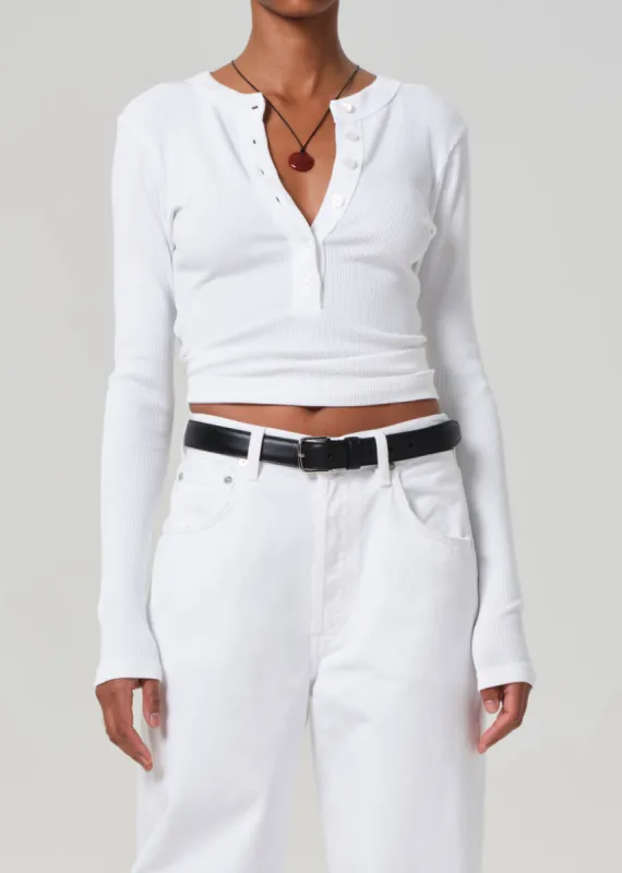 Varra Henley in White sold by Citizens Of Humanity
