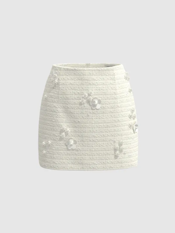 Flower Decor Straight Skirts sold by Urban Revivo