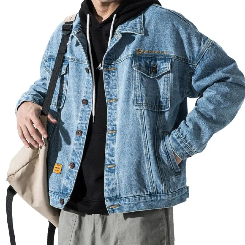 Men's Washed Denim Jacket 63833952U sold by Manly