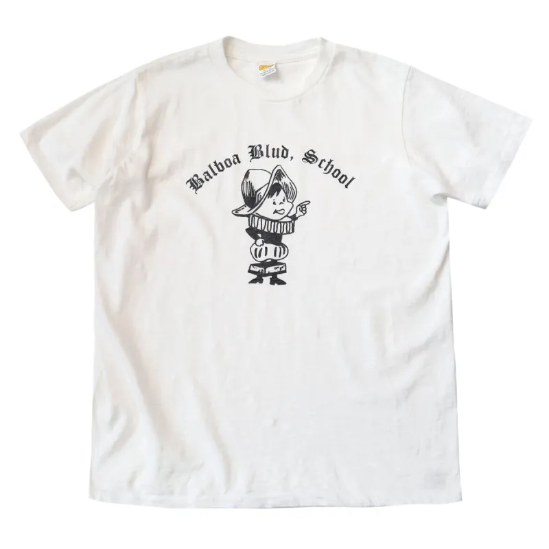 Graphic Tees / Balboa Blue / White sold by Velva Sheen