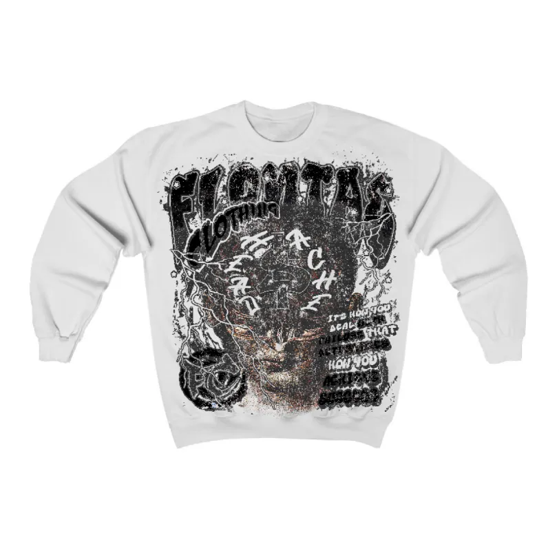 Black Cat 3s Flontae Sweatshirt Headstorm Graphic sold by Flontae Clothing