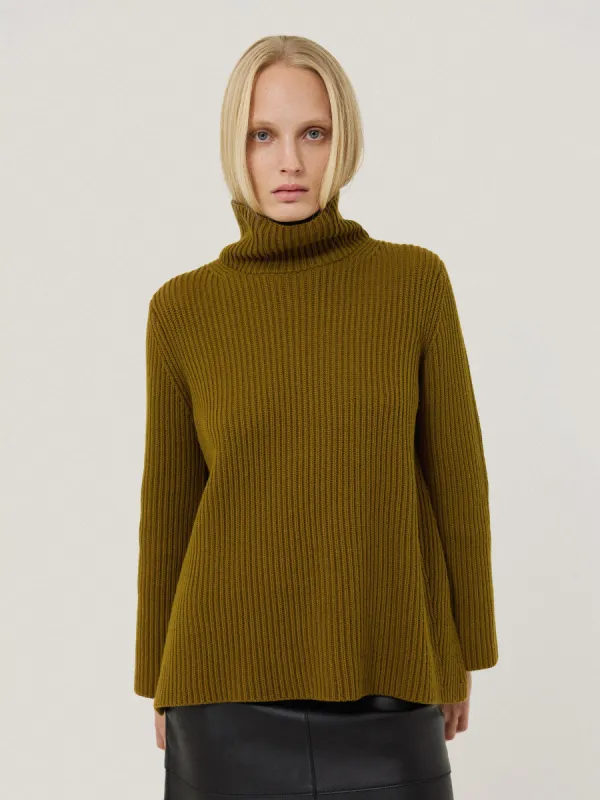 Cotton Blend Faroe Fishermans | Khaki sold by Jigsaw