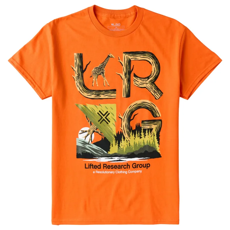 STACKED WOODS TEE - ORANGE sold by Lrg
