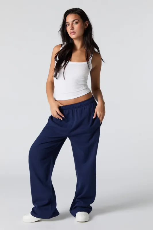 Wide Leg Fleece Sweatpant sold by Charlotte Russe