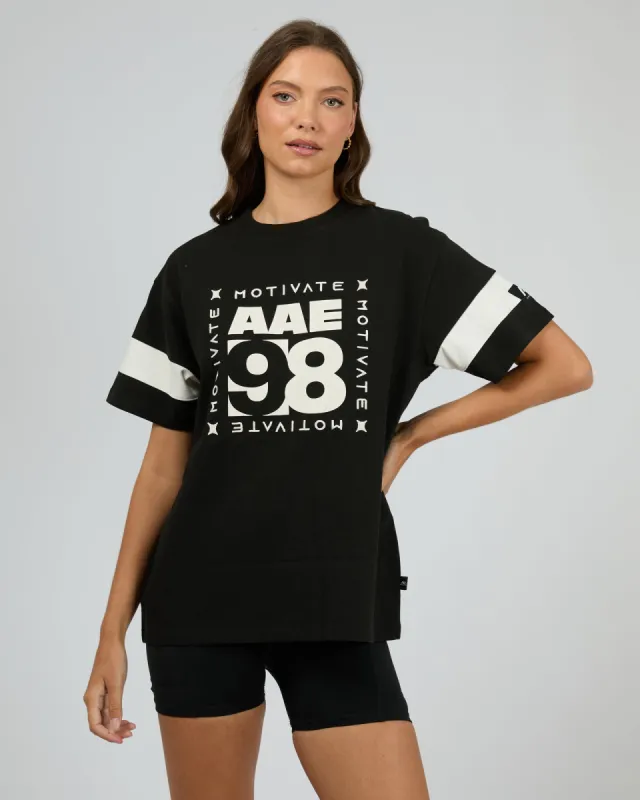 98 Oversized Tee Black sold by edge clothing