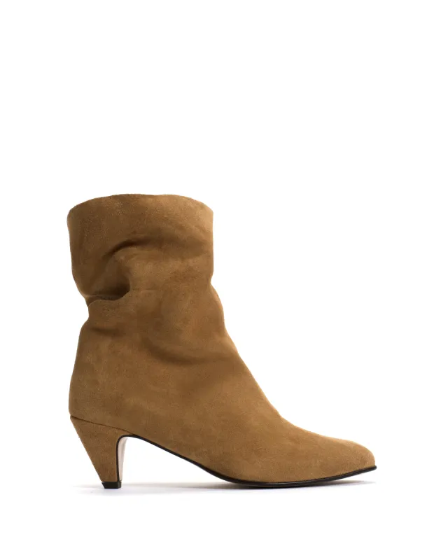 Vully 50 stiletto Calf suede Bamboo brown sold by Anonymous Copenhagen