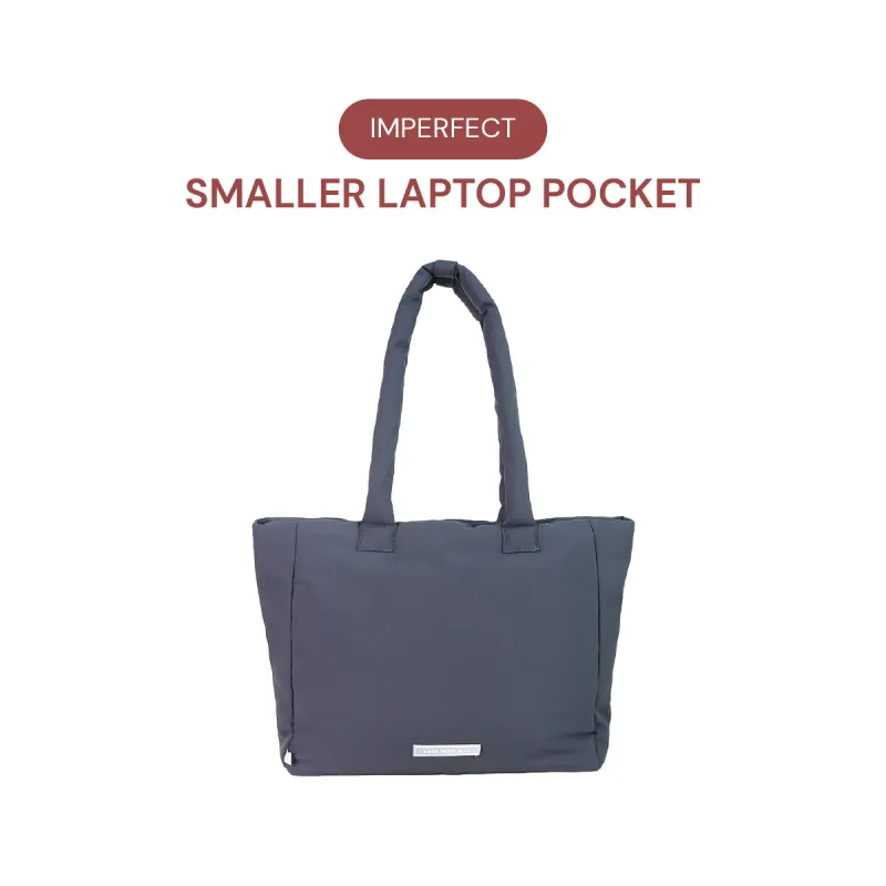*SMALLER LAPTOP POCKET* Go-Getter Laptop Tote (Nylon Charcoal) sold by Good Totes
