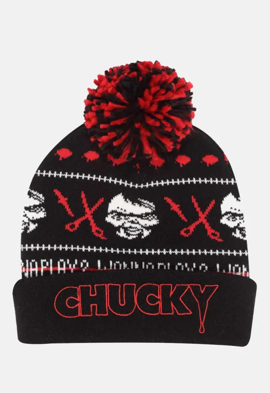 Wanna Play? Pom Beanie sold by Damaged Society