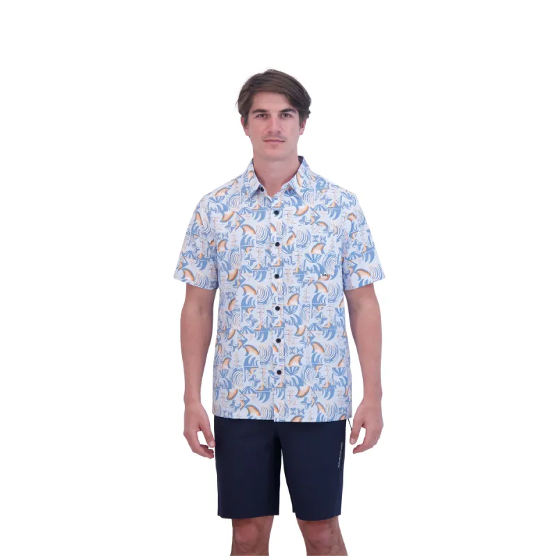 Dakine Aloha Button Down Short Sleeve Shirt - DK Stamp Print sold by Dakine