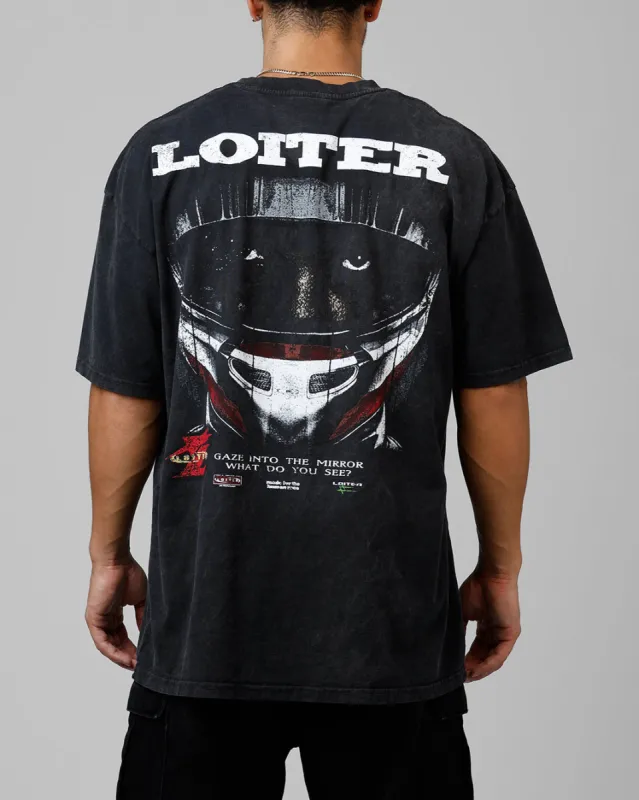 Loiter Formula Vintage T-Shirt Black Acidwash sold by Culture Kings