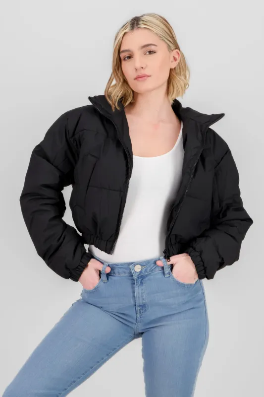 Chamarra corta efecto puffer sold by Shasa