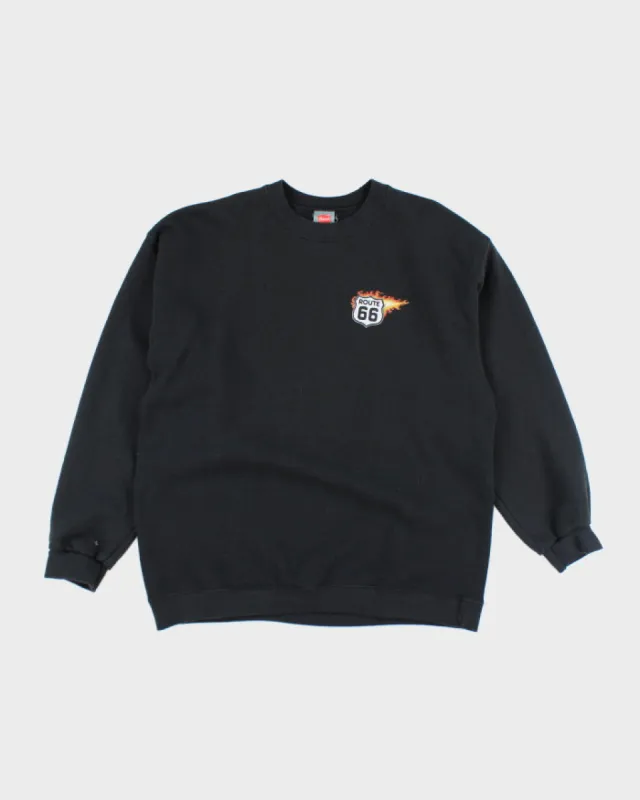 Vintage 2000's Route 66 Biker Graphic Sweatshirt - L sold by Rokit