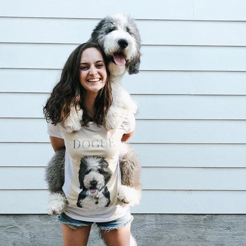 Custom Pet Art Women's Crew sold by Pop Your Pup