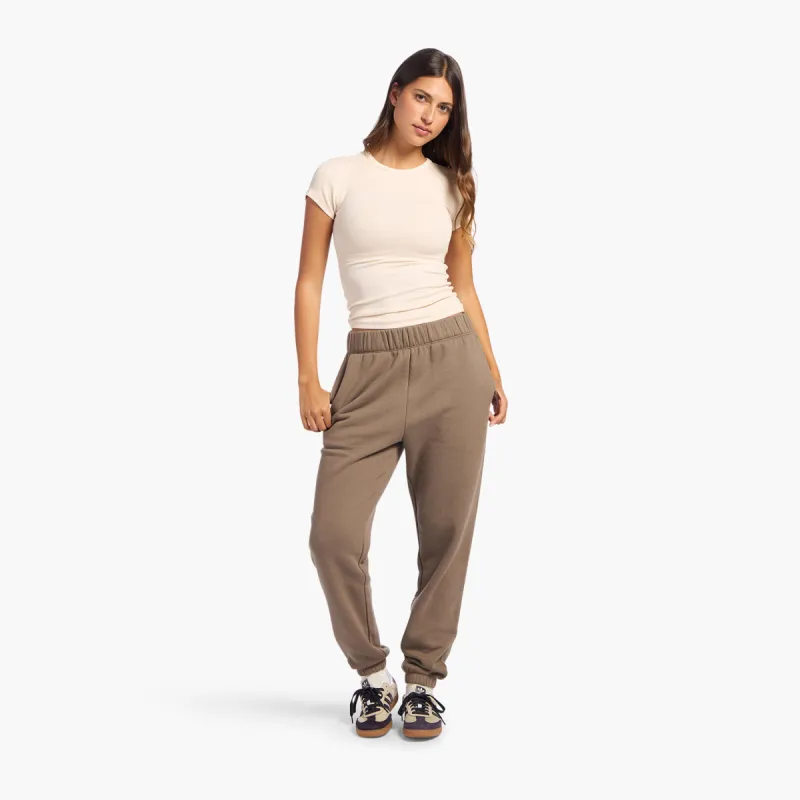 Vintage Fleece Jogger | Mocha sold by nuuds