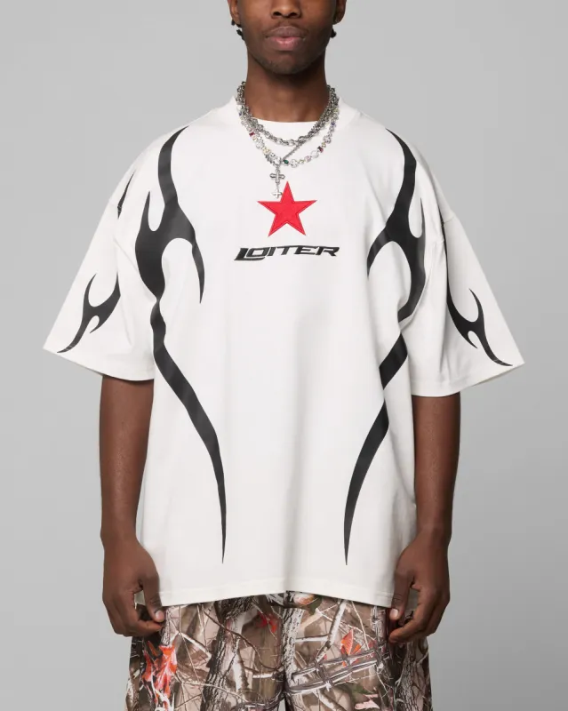 Loiter Trackstar T-Shirt Off White sold by Culture Kings