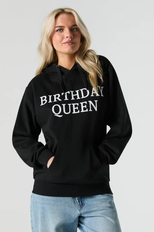 Birthday Queen Graphic Fleece Hoodie sold by Urban Planet