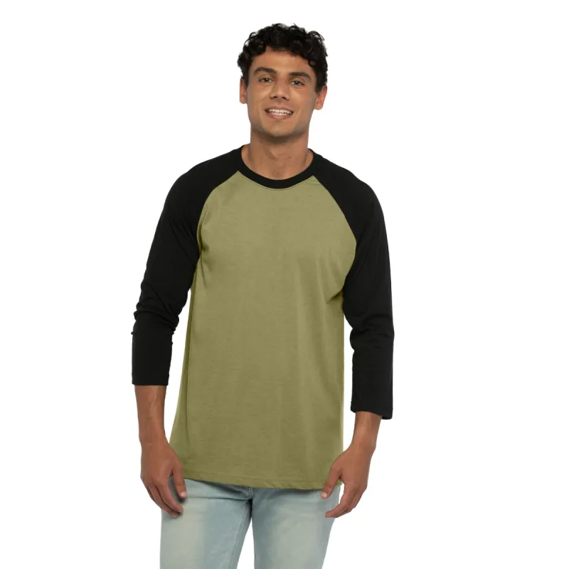 CVC 3/4 Raglan T-Shirt sold by Next Level Apparel