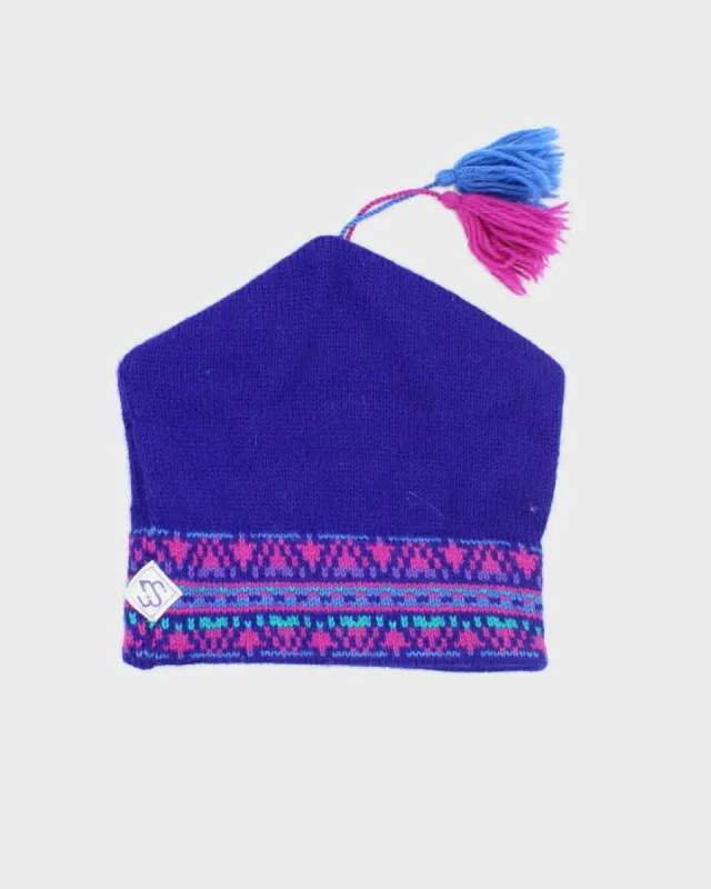 Wool Purple Beanie sold by Rokit