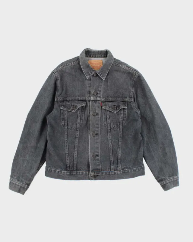 Vintage 90's Levi's Grey Stone Wash Denim Jacket - M sold by Rokit