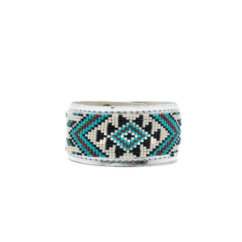 Halina River Leather Cuff Bracelet sold by Myra Bag