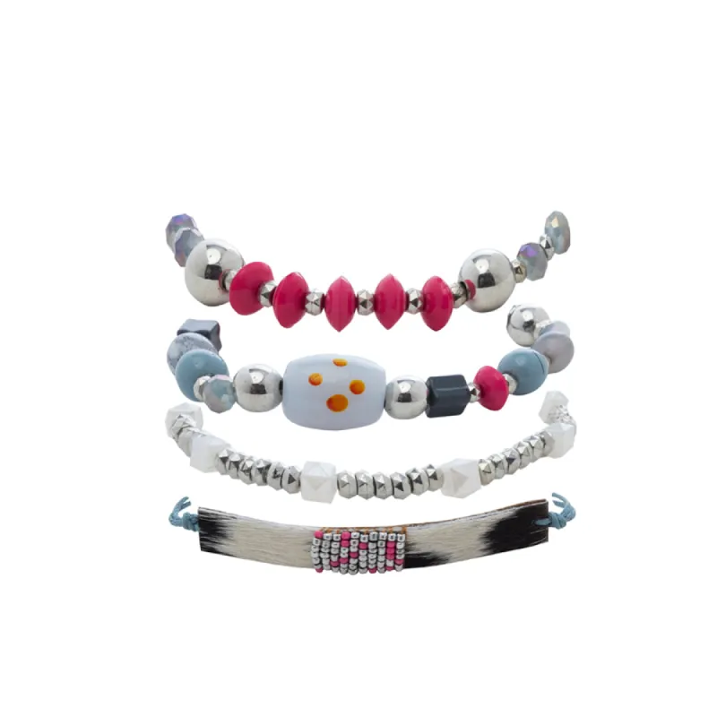 Vista Imela Stacked Bracelet sold by Myra Bag