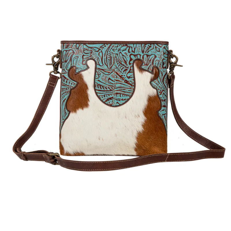 Ridge Morning Glory Hairon Leather Bag sold by Myra Bag