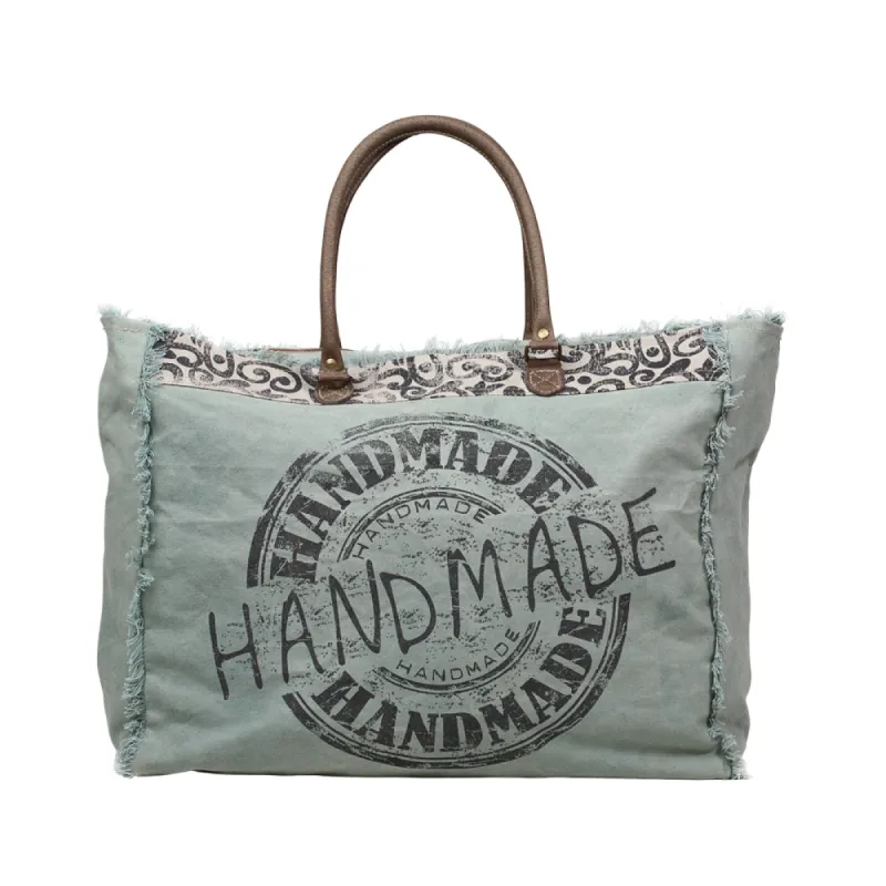 Handmade Print Weekender Bag sold by Myra Bag