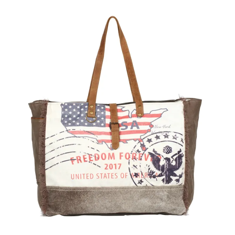 Partisan Weekender Bag sold by Myra Bag