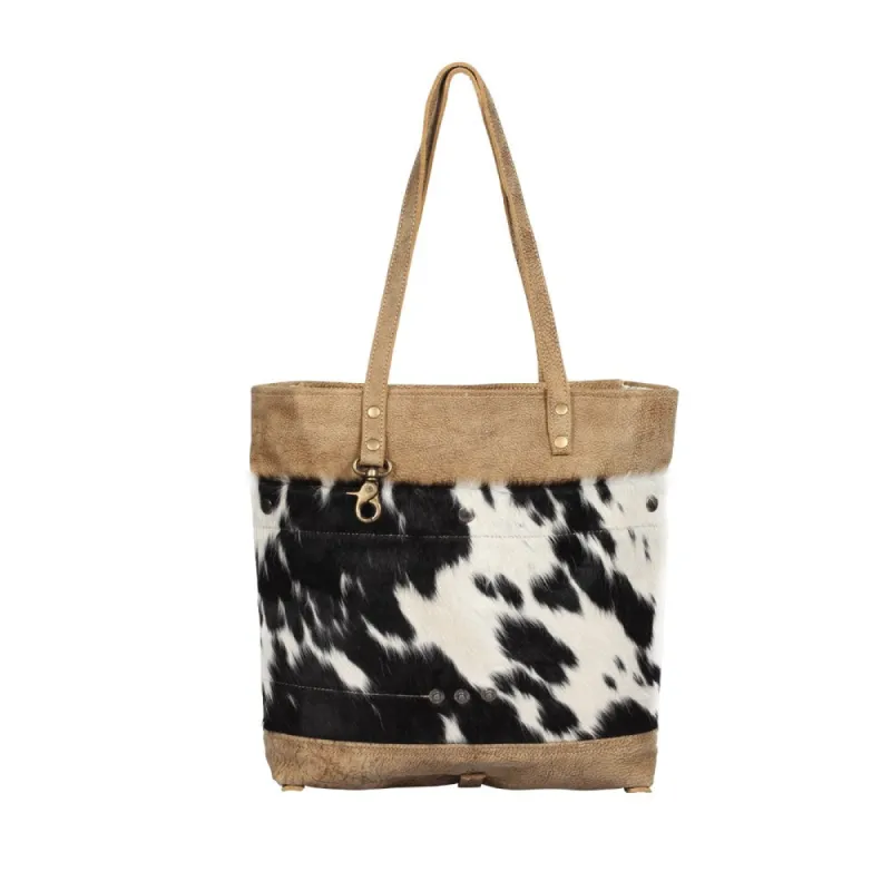 Cocoa Leather & Hairon Bag sold by Myra Bag