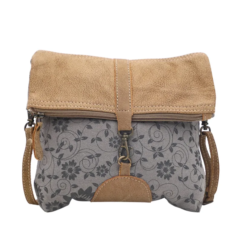 Teal And Tan Small & Cross Body Bag sold by Myra Bag
