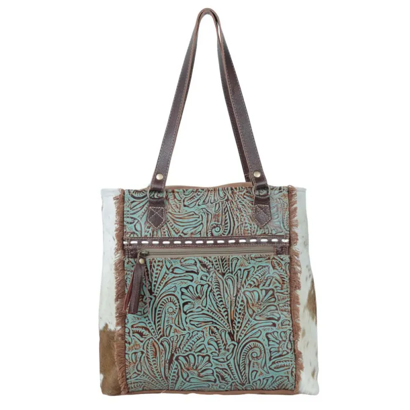 AMETHYST CANVAS AND HAIRON BAG sold by Myra Bag