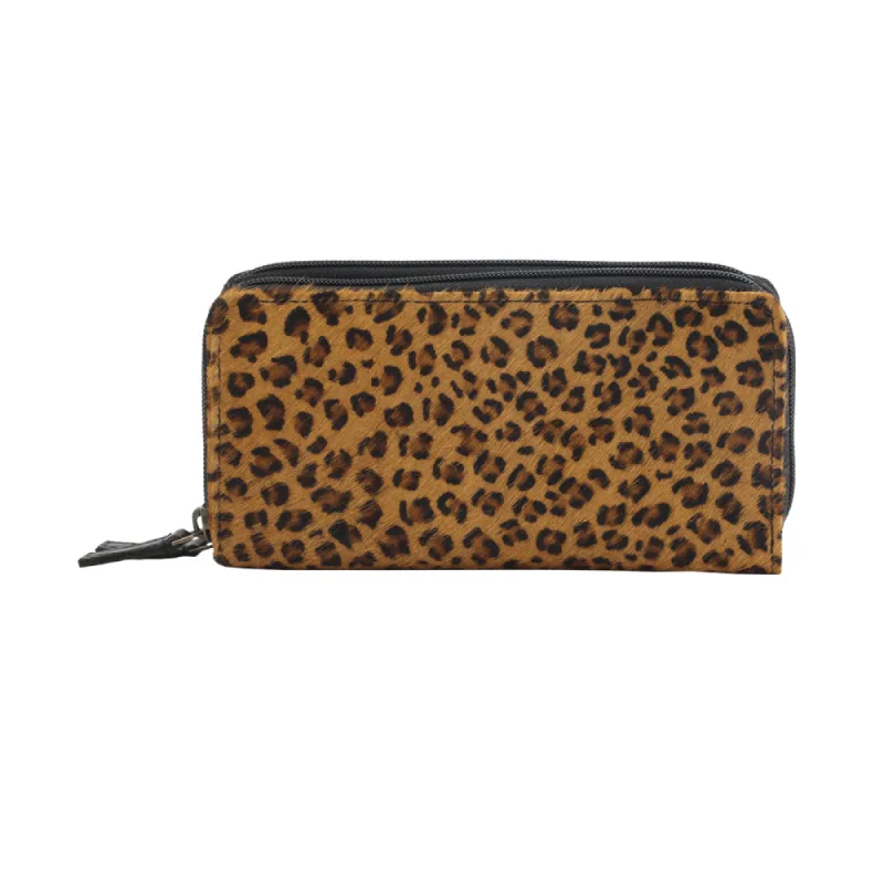 ENERGY BUNDLE LEATHER AND HAIRON WALLET sold by Myra Bag