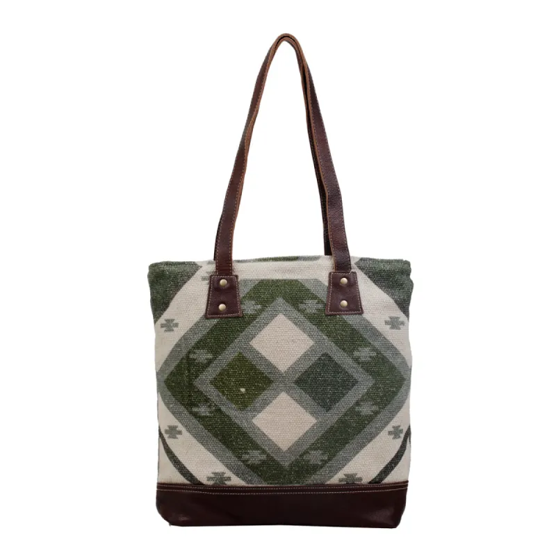 Checkered Tote Bag sold by Myra Bag