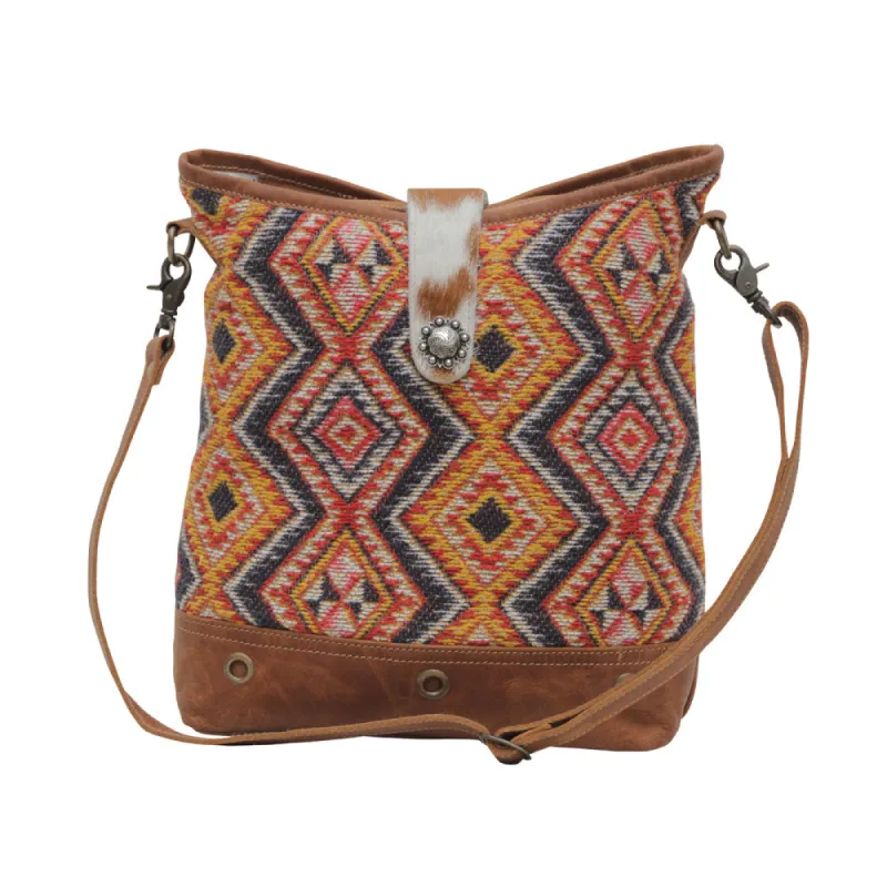 Orange Embers Shoulder Bag sold by Myra Bag