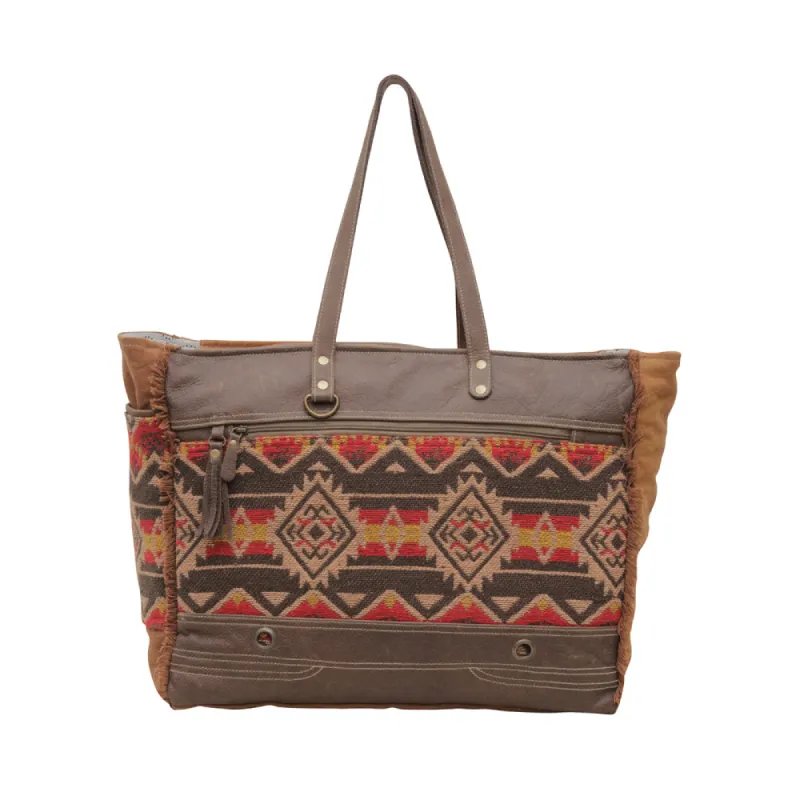 Patterns Weekender Bag sold by Myra Bag