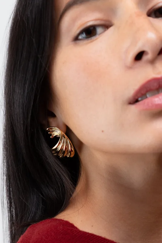 WING SHAPED EARRING sold by OAK AND FORT