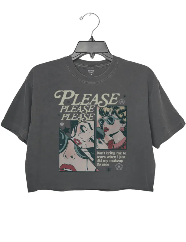 Don't Bring Me To Tears Crop Top sold by Topic Girl