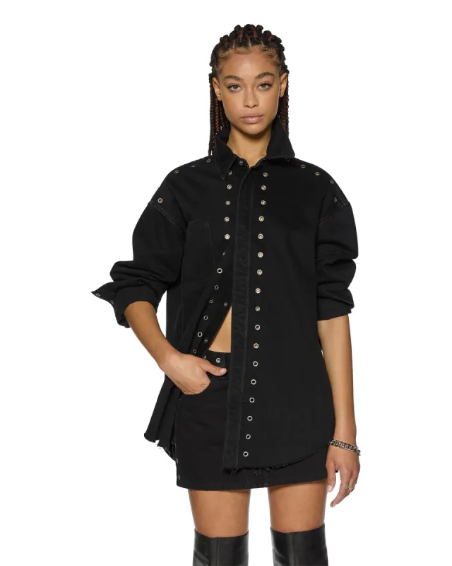 OVERSIZED LS SHIRT SPLIT VICE sold by Ksubi