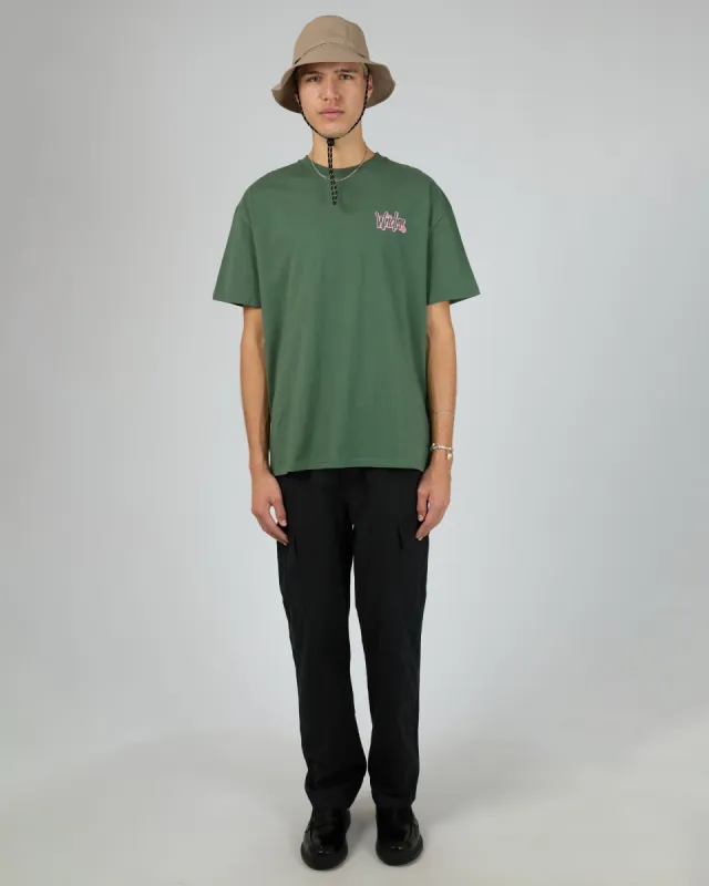 Starter Box Fit Tee Dark Green sold by edge clothing