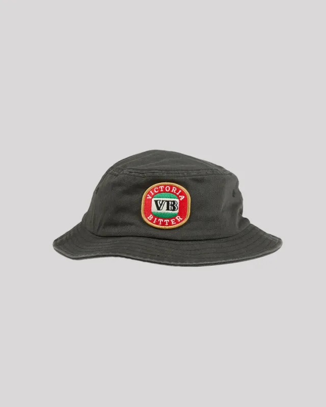 Vb Cotton Twill Bucket Hat Charcoal sold by edge clothing