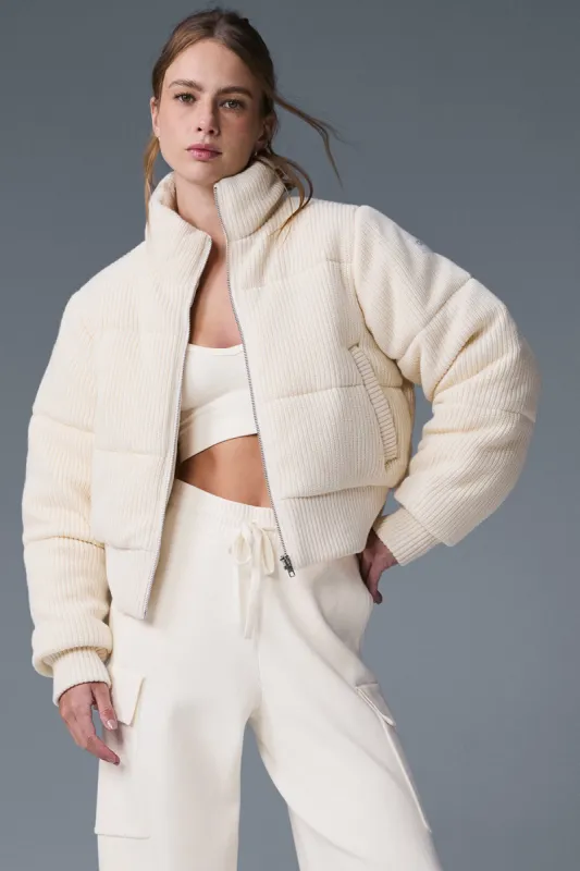 Darling Sweater Puffer - Ivory sold by Alo Yoga