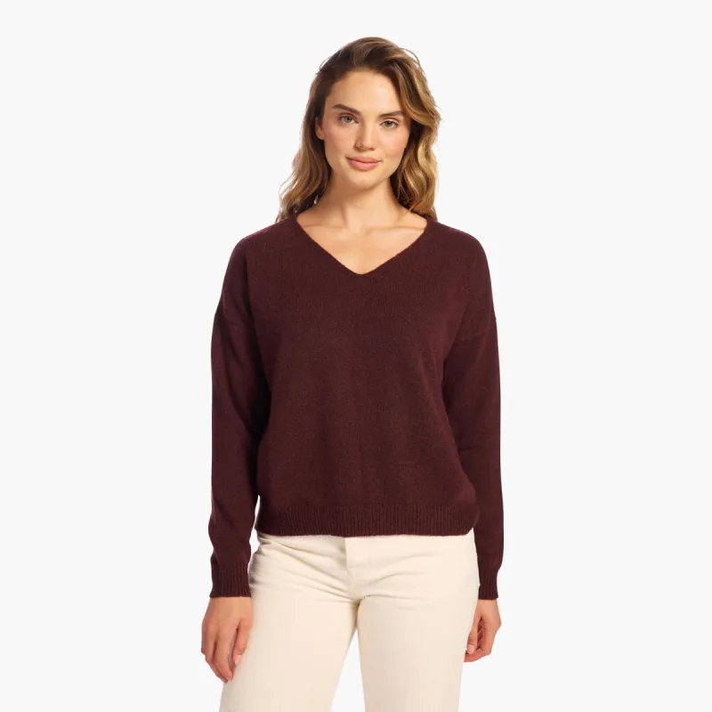 Cozy Knit V-Neck Sweater sold by nuuds
