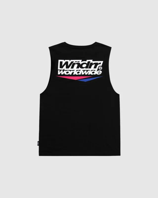 SPLICE MUSCLE TOP - BLACK sold by WNDRR